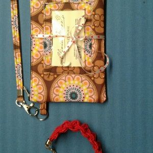 Hand bag and bracelet
